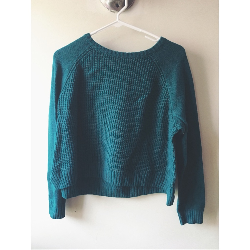 Blue-Green Sweater - Petite M
